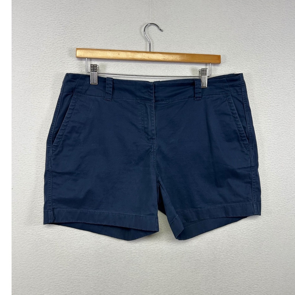 Preppy Coastal Vineyard Vines Womens 10 Navy Blue Chino Stretch Shorts